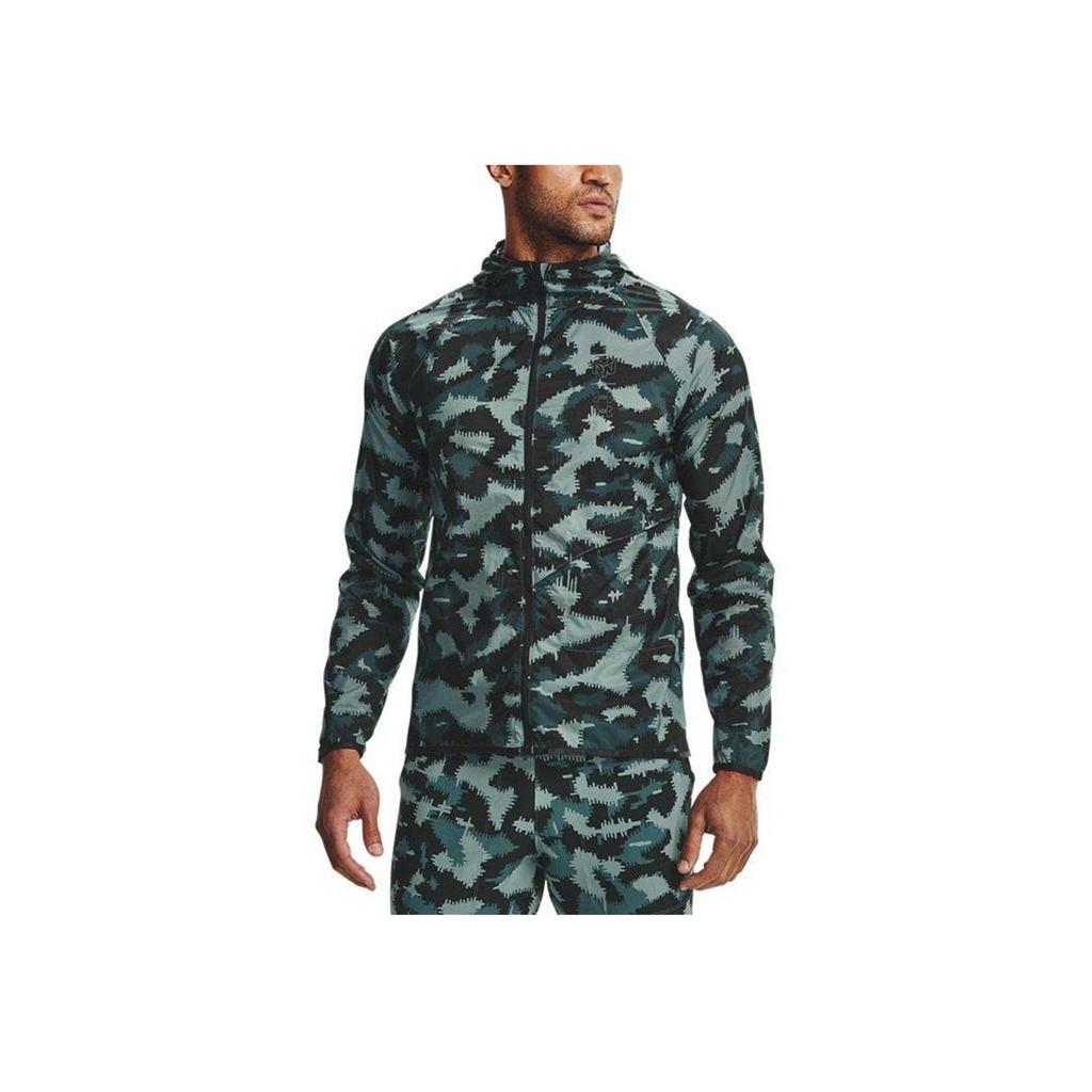 Under Armour Anywhere Storm Running Hooded Logo Jacket Men Jacket Camouflage 1356161-424