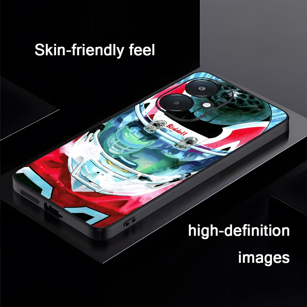 Чехол для телефона с изображением из комиксов Eyeshield21 Регби Для Xiaomi Redmi 14C 13C 12C Note14 13 12 11 10 Pro Plus S Мягкий Черный Чехол для Телефона