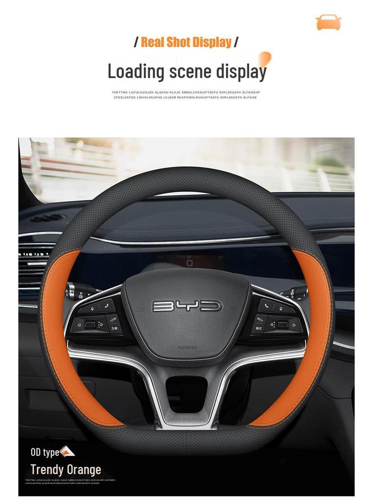 BYD Qin PLUS Seagull Song Seal Dolphin Yuan Sea Lion Han Руль Автомобиля Чехол из Натуральной Кожи