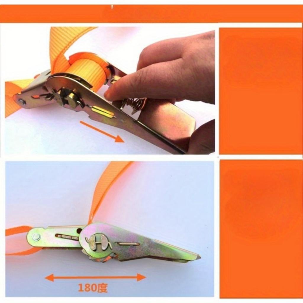 2m 3m Cargo Strap Ratchet Tensioner Freight Car Fixed Tightener Tighten Rope For Luggage Goods Transportation Outdoor Camping