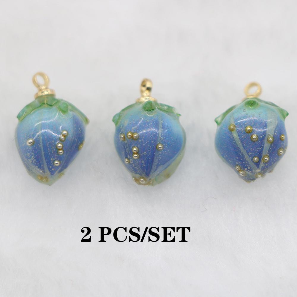 Подвеска для волос из смолы, серьги своими руками, изготовление ювелирных изделий, кулон в виде клубники, аксессуары для украшений своими руками