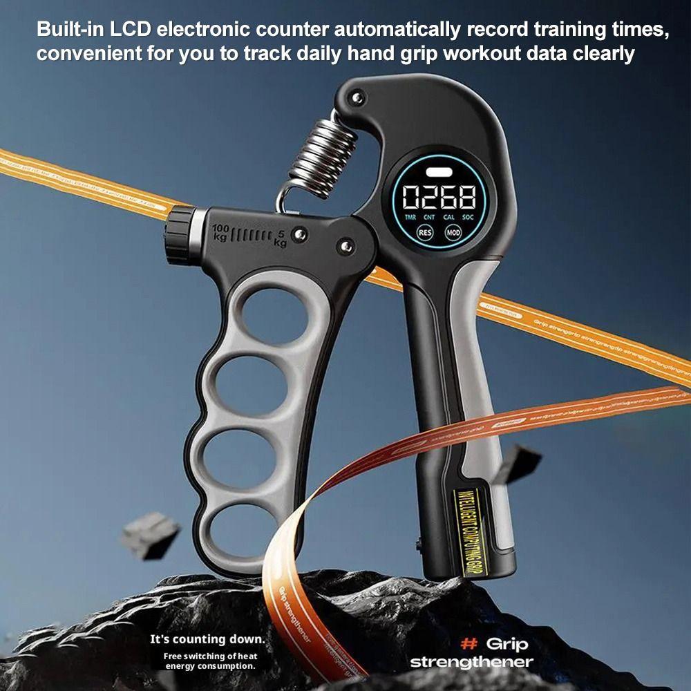 Adjustable Tension Grip Strength Trainer Countable Hand Gripper Finger Strength Workout