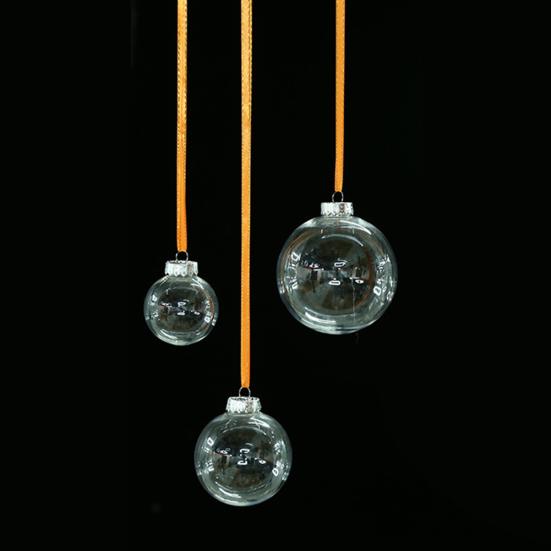 Puntos Прозрачный круглый шар для рождественской вечеринки дома, рождественская елка, подвесной кулон, декор