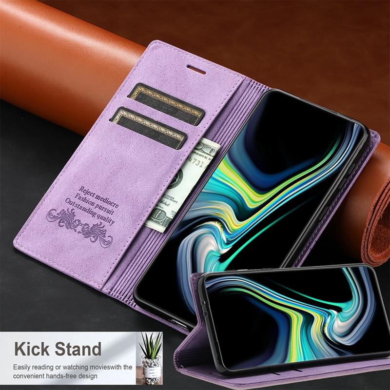 Кожаный чехол-кошелек Fantasy Aspiration с магнитным флипом и подставкой для карточек для Xiaomi Redmi Samsung Galaxy Huawei Honor OPPO Apple iPhone Cover