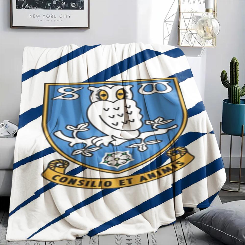 1PC Sheffield Wednesday Football Club Patterned Flannel Blanket Suitable For All Seasons for Home Decor Warmth and Comfort Gifts Holiday Present