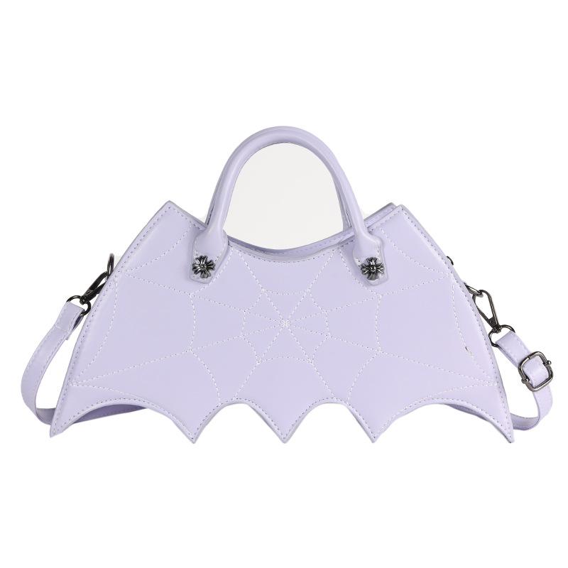 Fashion Creative Spoof Fun Halloween Personality Bat Messenger Bag Ladies Pu Leather Handbag