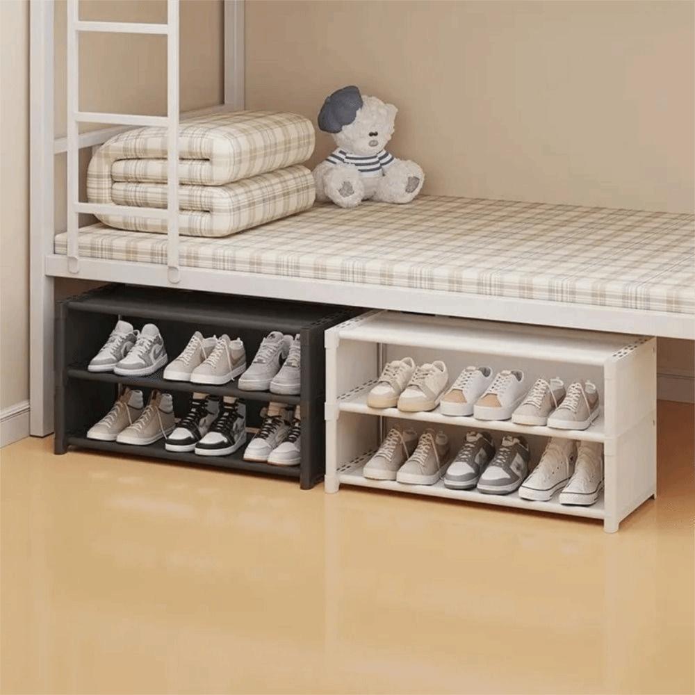 Dust Proof Cover Shoe Cabinet Space Saving Shoe Storage Shelf Portable Long Shoe Rack Bedroom