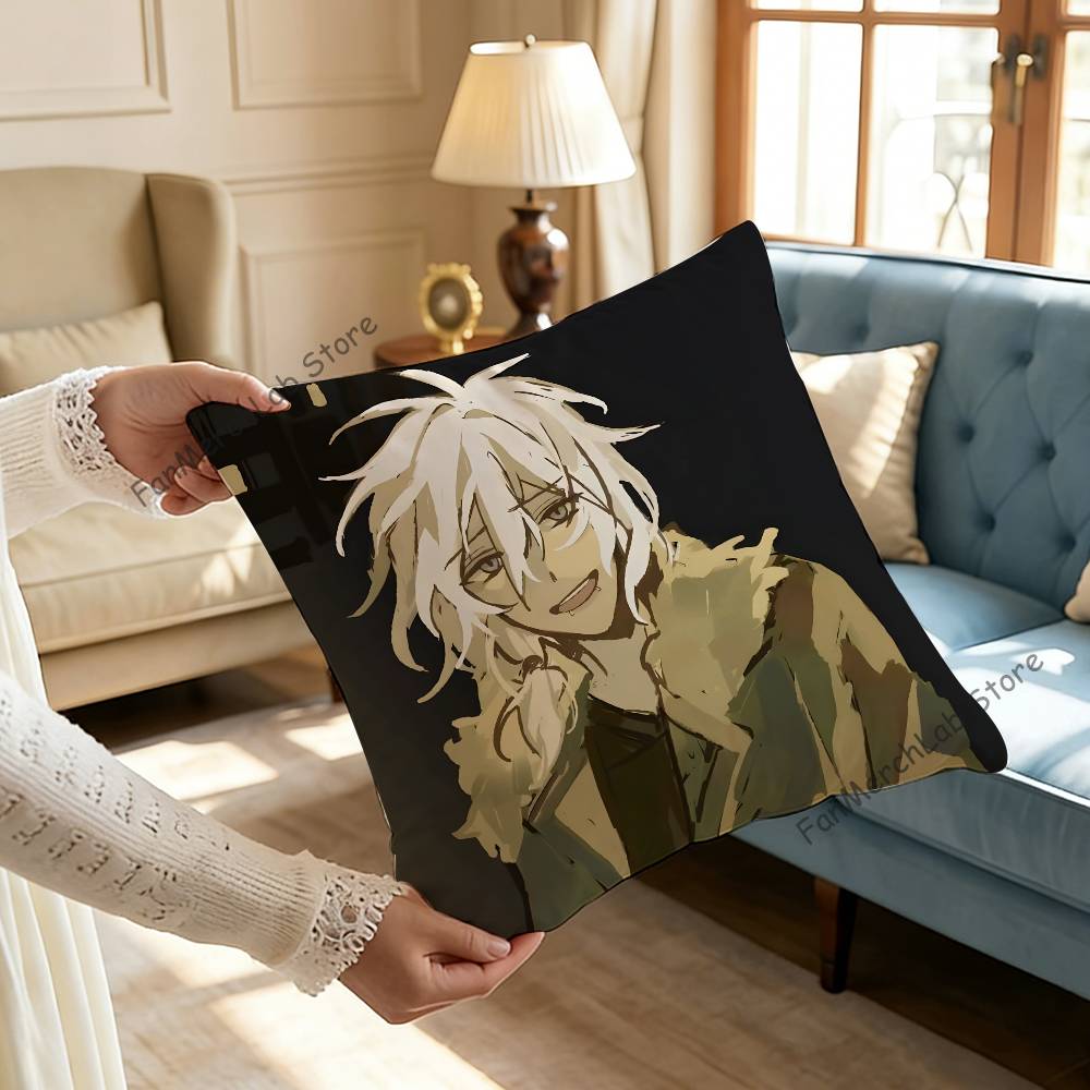 The PPromiseS of HHope Pillow Case Plush Fabric Soft Pillowcase Double Sided Print Sofa Cushion Cover Throw