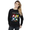 Disney Womens/Ladies Mickey Mouse Square Colour Sweatshirt