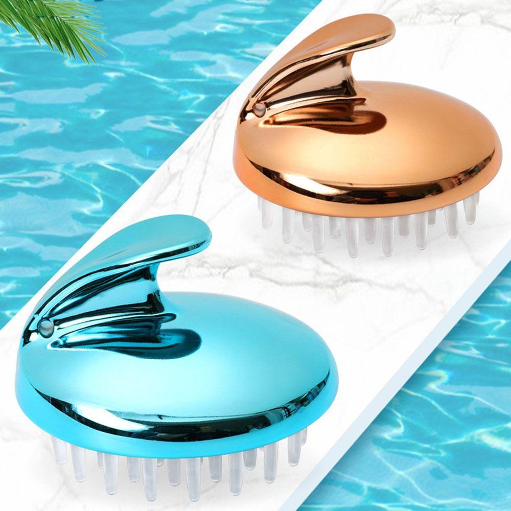 SPA Silicone Massage Comb Scalp Massage Shower Brush Soft Household Shampoo Comb Women