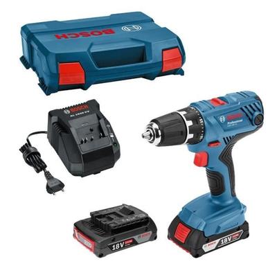 Ударная дрель-шуруповерт Bosch Professional GSB 18V- 21 + 2 аккумулятора 2,0 Ач + Зарядное устройство GAL 1820 - 06019H1109