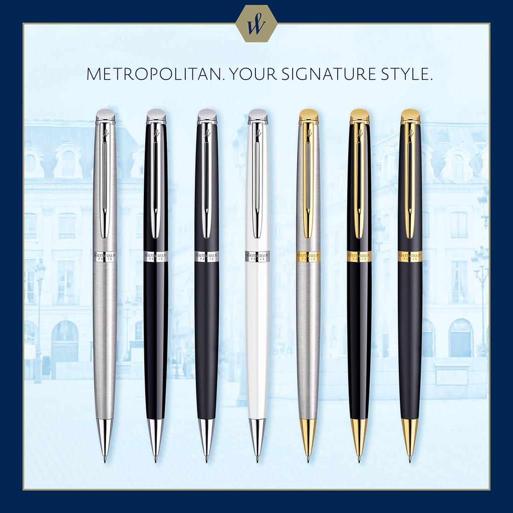 Waterman Waterman Official Metropolitan Шариковая ручка Luxury Brand Gift Essential White CT S0920960 На масляной основе