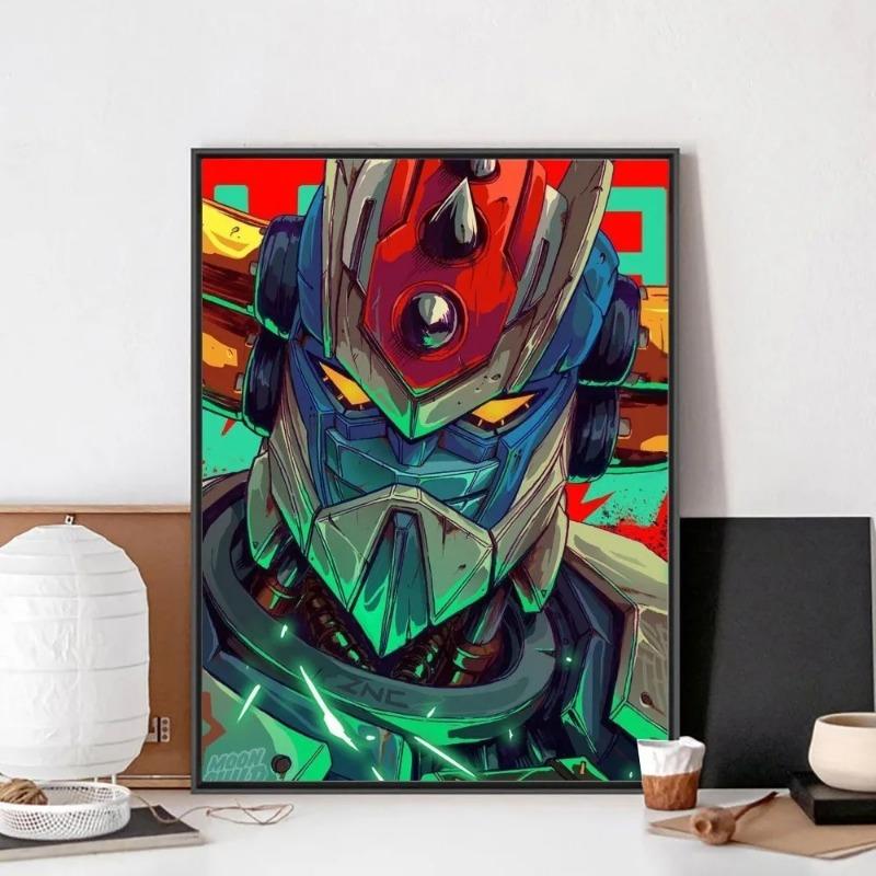 UFO Robot Goldorake Poster No Framed Poster Wall Art Canvas Painting Bedroom Study