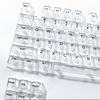 132Keys Transparent Keycaps 10mm Profile Keycap Set for Mechanical Keyboards with Color Lighting Side/Top Print