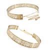 Women Gold Silver Mirror Waistband Fashion Dress Bling Waistband New Metal Designer Belt