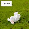 4 шт., искусственный кролик, семейные украшения из смолы, милые миниатюрные фигурки животных с микропейзажем
