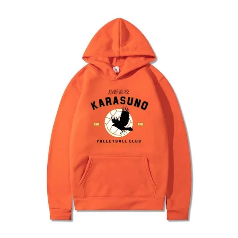 Мужские толстовки с капюшоном Cartoon Haikyuu Funny Japanese Anime Streetwear Harajuku Karasuno Fly High Graphic Hoodies & Sweatshirts Womens