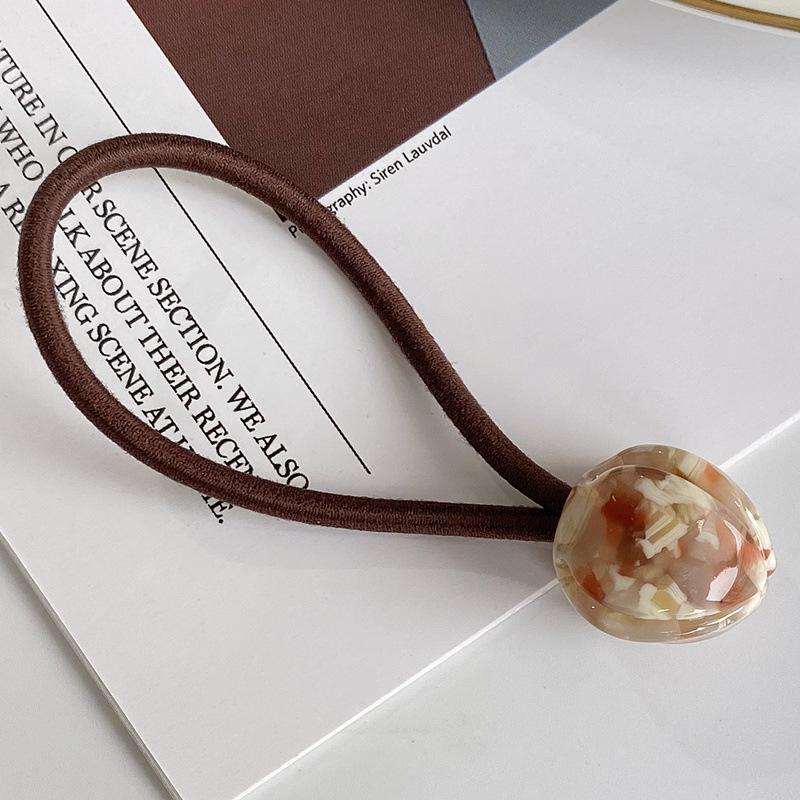 Модная акриловая веревка для волос с цветком тюльпана для женщин, простая эластичная ацетатная веревка для волос с высоким хвостом, аксессуары для волос