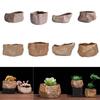 Stone Shape Plant Flower Pot Wear Resistant Plants Growing Container Home Decoration