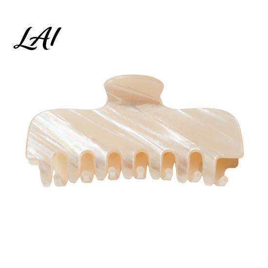 Anti Slip Hair Grips for Bun Pearlescent Claw Clip Non-Slip Clip Women Elegant Strong Soft Color Accessories Dating Hold Styling Decorative