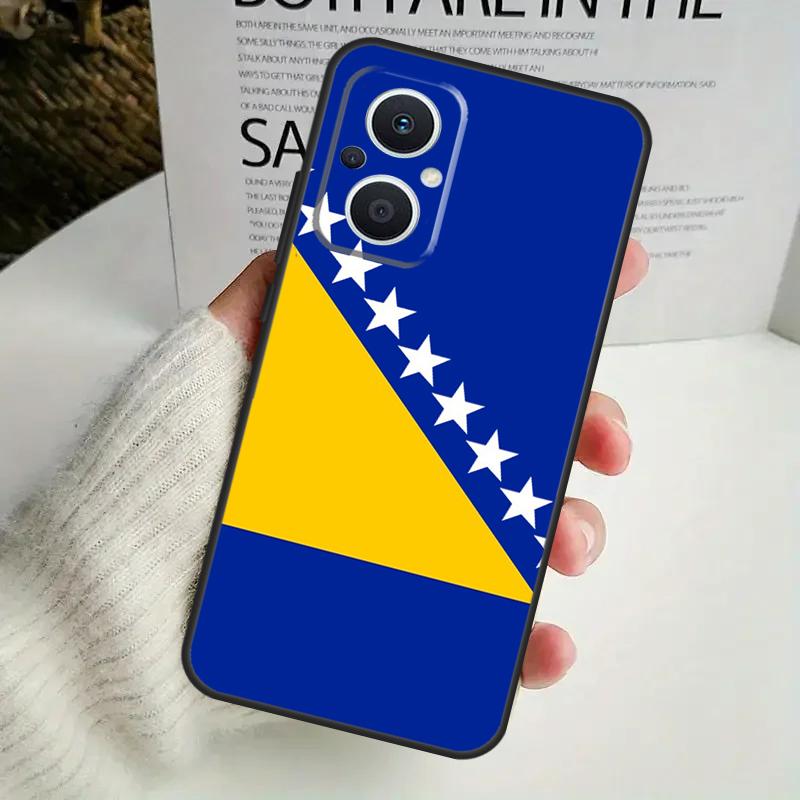Чехол с флагом Боснии для OPPO Reno 8 7 6 5 4 Lite 8T 5Z 4Z 10 11F OPPO Find X5 X6 Pro X2 Neo X3 Lite