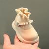 Girls' Soft-Soled Martin Boots, Leather Princess Shoes, Baby & Toddler Spring/Autumn Shoes, Ages 1-3.