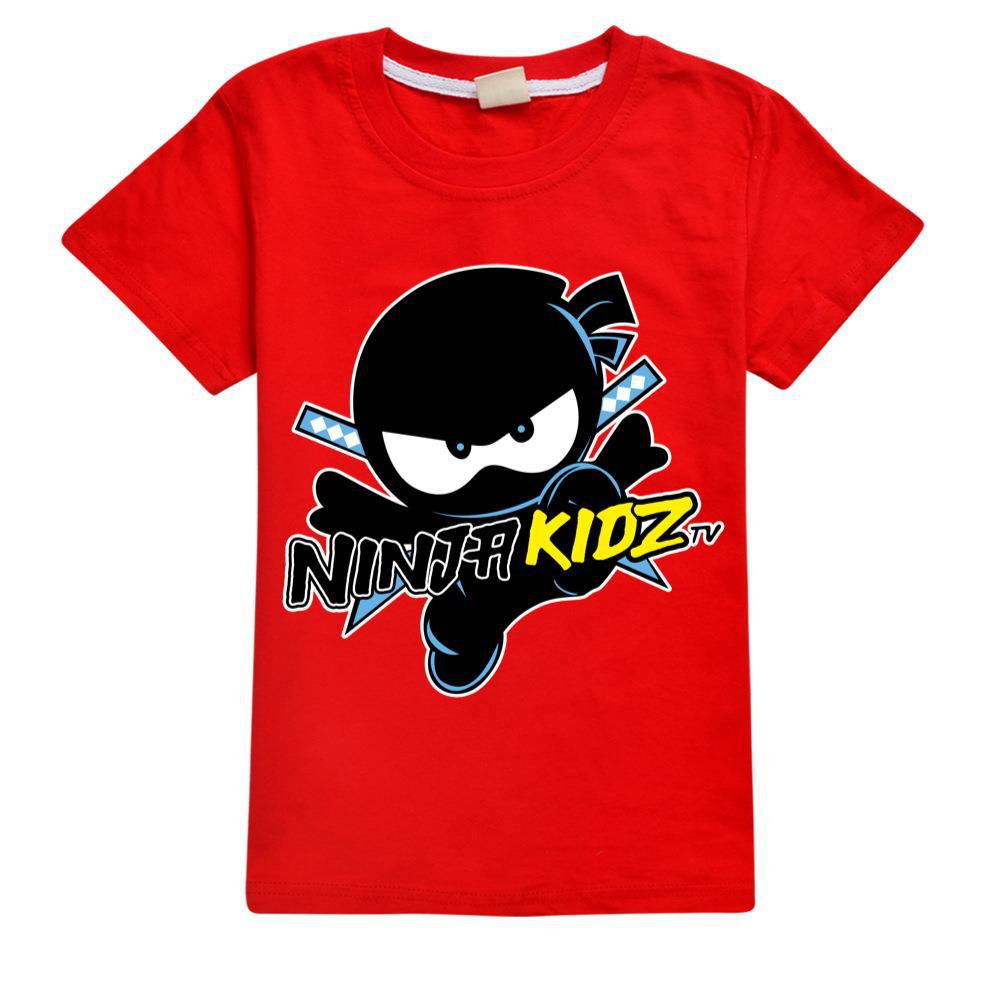 NINJA KIDZ 3D Футболка Повседневная Летняя Короткие Футболки Детские Мультяшные Футболки с Рисунком Одежда для Мальчиков Харадзюку Аниме Футболка