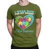 I Wear Blue For My Friend Awareness Novelty 100 Cotton Tshirt Autism Tees Tops For Unisex