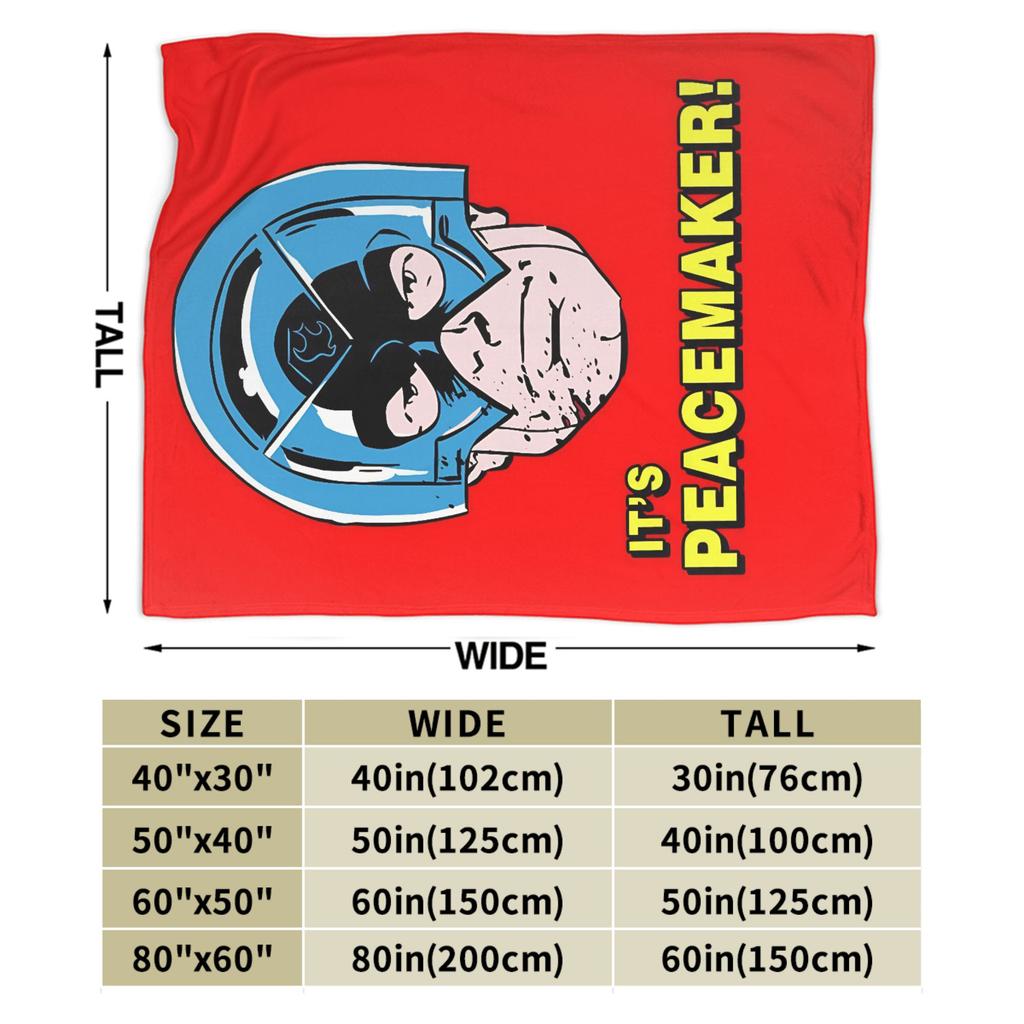 Soft Warm Blanket Travel Vigilante peacemaker Bedding Throws Flannel Bedspread For Couch Chair Sofa Bed Funny Sofa Bed Cover