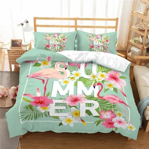 Comforter Flamingo Bed Decoration First Choice Gift Suitable For Children Boys Girls And Adults Comfortable Breathable