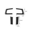 Carbon Fiber Steering Wheel Button Frame Chin Cover For Mazda MX-5 2009-2015