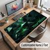 Abstract Geometric Theme Customized Mouse Pad Personalized Print Name Text Desk Mat For Home Office Table Decor