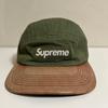 Б/у Кепка-кемпер Supreme из кожи "елочка" Оливковая Supreme Кепка-кемпер Оливковая