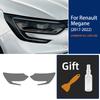Для Renault Megane 4 2017 2018 Защитная пленка для фар автомобиля Затонированная Черная Виниловая обертка Прозрачная наклейка из ТПУ