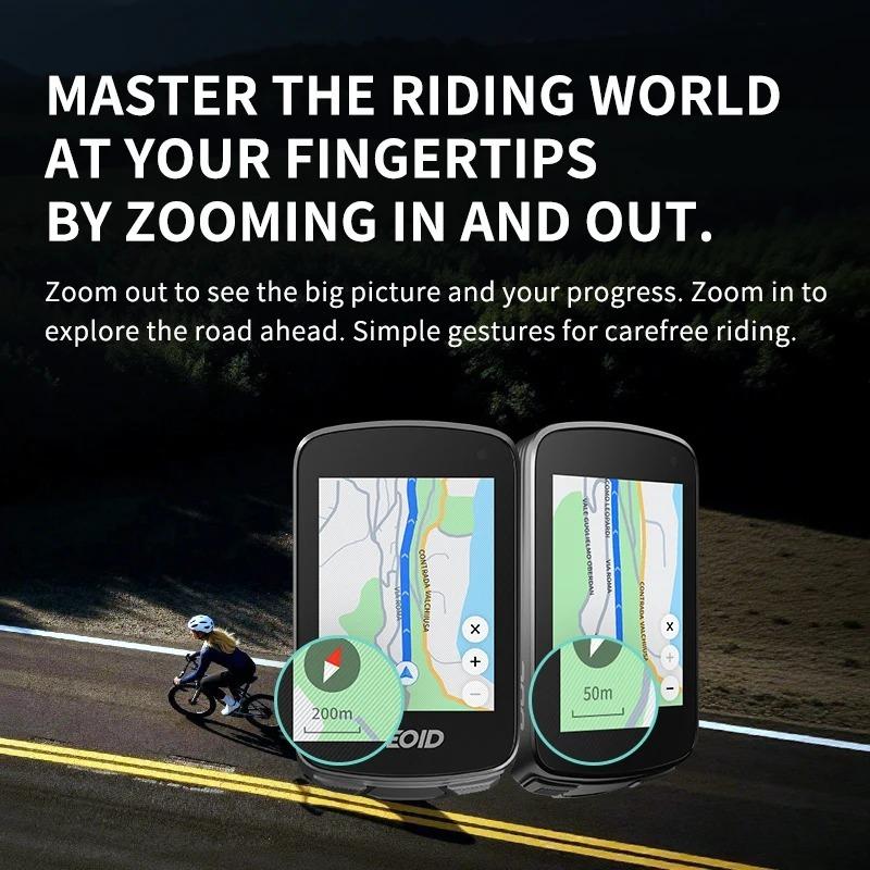 GEOID CC700 Pro Bicycle Computer 2.8-Inch Touchscreen GPS Bike Speedometer WIFI ANT+ With Global Map Navigation Bicycle Odometer