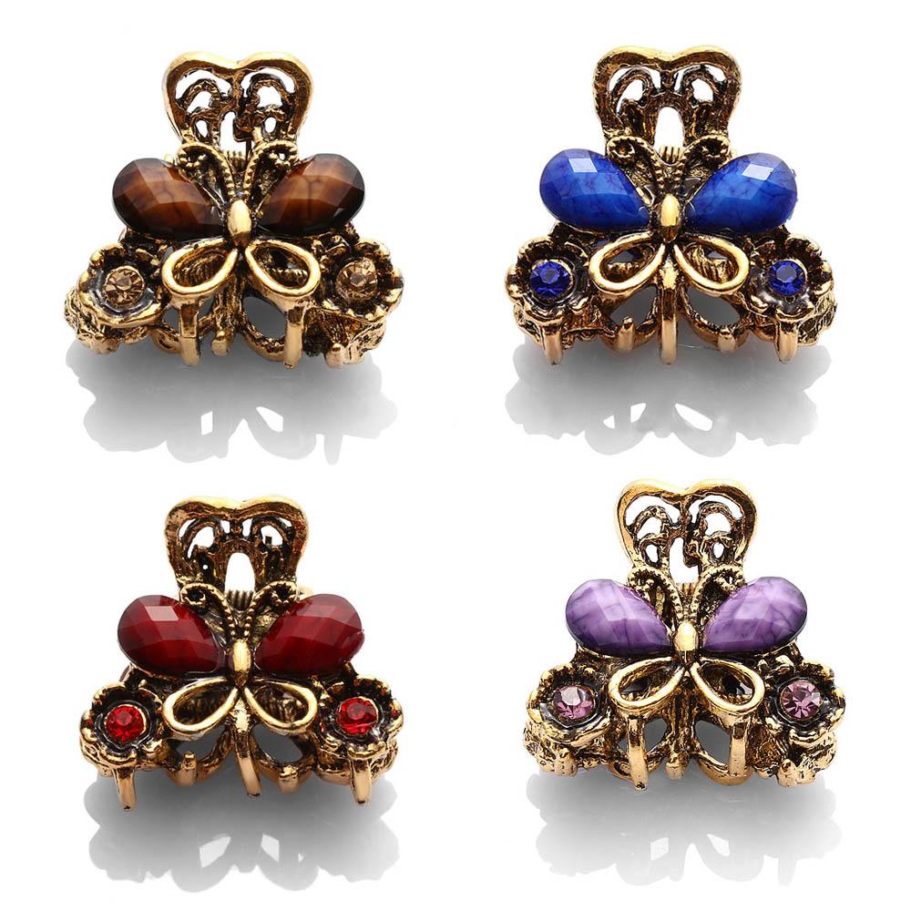 Accessories Gifts Women Girls Mini Butterfly Hair Clip Claw Resin Hairpins Jewelry