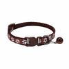 Small Cats Dog Collars With Bell Breakaway Adjustable Dog Puppy Bling Paw Prints