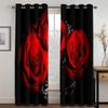 Красная роза цветок белый лебедь штора роза цветок штора 2 панели пара пара комната спальня гостиная кабинет декоративные шторы