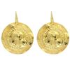 [R5480] - Artisanal Silver Earrings 'Cléopatra' Gold - 33 Mm