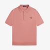 Fred Perry [Острая] Хлопковая вязаная рубашка с коротким рукавом - Пыльно-розовый Afpm2519725-X90