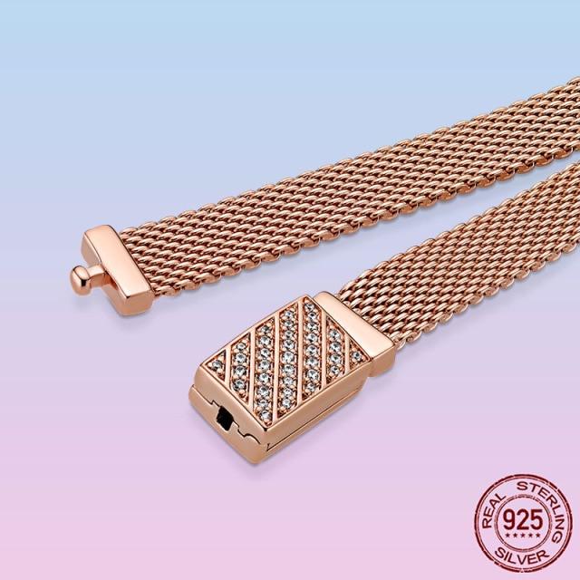 Элегантный браслет Pulseira из стерлингового серебра 925 пробы, браслет-цепочка в виде змеи бесконечности для женщин, оригинальный подарок в виде бусин с подвесками
