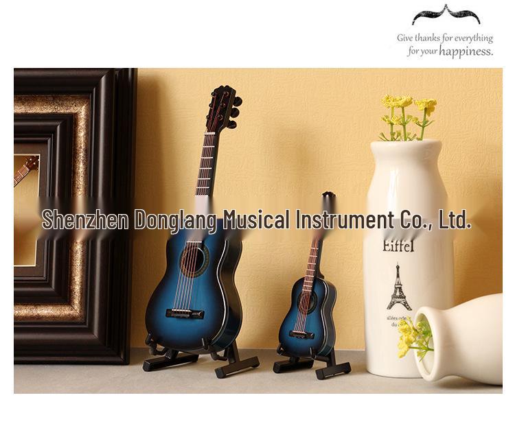 Миниатюрная фигурка классической гитары с вырезом - Народный кукольный инструмент для подарков на дни рождения, выпускные или Рождество для взрослых