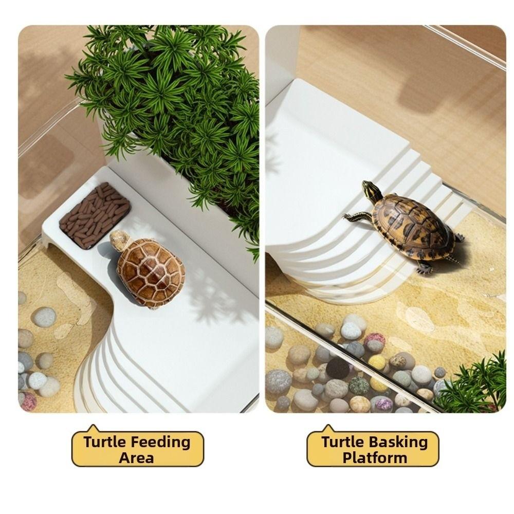 Прозрачный аквариум для черепах, террариум для рептилий, среда обитания для домашних черепах, раков-отшельников, усыновление черепахи