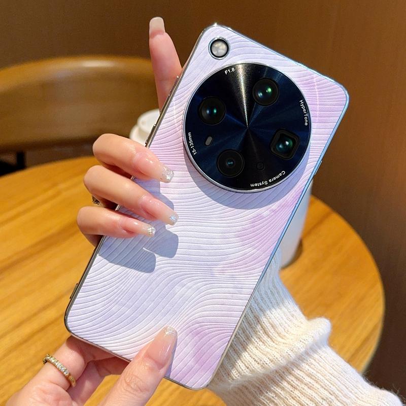 Для OPPO Find X8S X8S Plus Покрытие Акварель Блестящая Текстура Ударопрочный Отпечатки Пальцев Чехол для Телефона