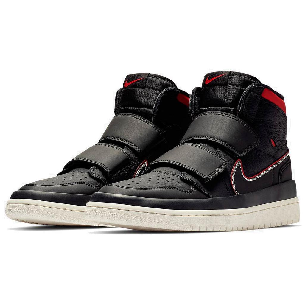 Jordan 1 Ретро Высокие Черные С Двумя Ремешками Красные для Зала AQ7924-016