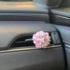Автомобильный ароматизатор с зажимом-цветком, воздухораспределитель для автомобиля, ароматизатор с ароматом персика, аксессуары для украшения автомобиля, свежий воздух