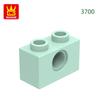 125 шт./лот 3700 1x2 1 отверстие Строительные блоки MOC DIY Аксессуары Совместимые с Кирпичиками Детские Игрушки Подарочная Коробка