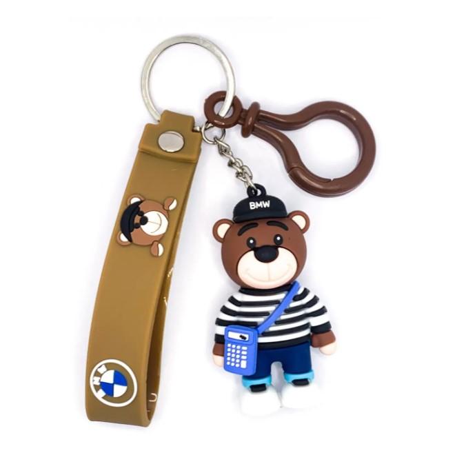 Брелок Мишка BMW аксессуары БМВ брелки bmw с калькулятором игрушка для ключей 7 см