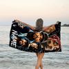 1pc Rapper2 Beach Towel with Custom Name, Beach/Swimming/Bath/Picnic/Camping Towel, Suitable for Seaside Beaches