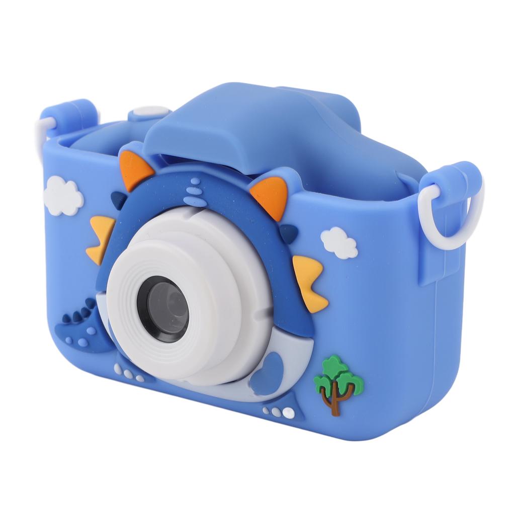 Детская камера Милый мультяшный дизайн динозавра Многофункциональный 2,0-дюймовый дисплей 400 мАч Селфи Цифровая камера для детей девочек и